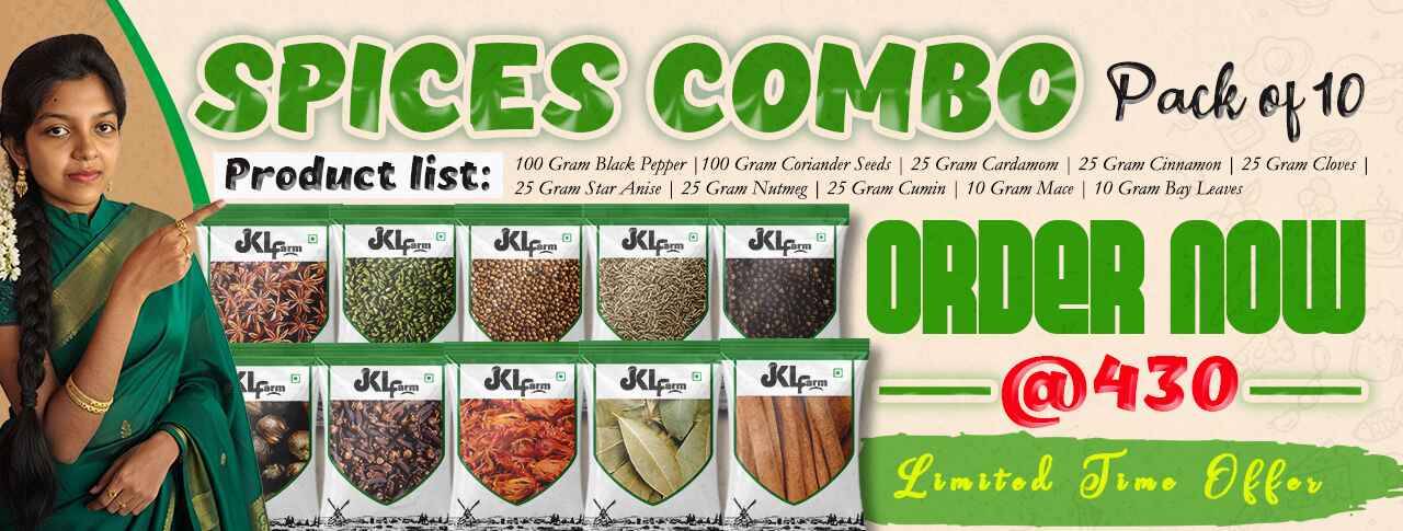 JKL Farm Whole Spices Combo Pack JKL Farm Spices Combo Pack of 10
