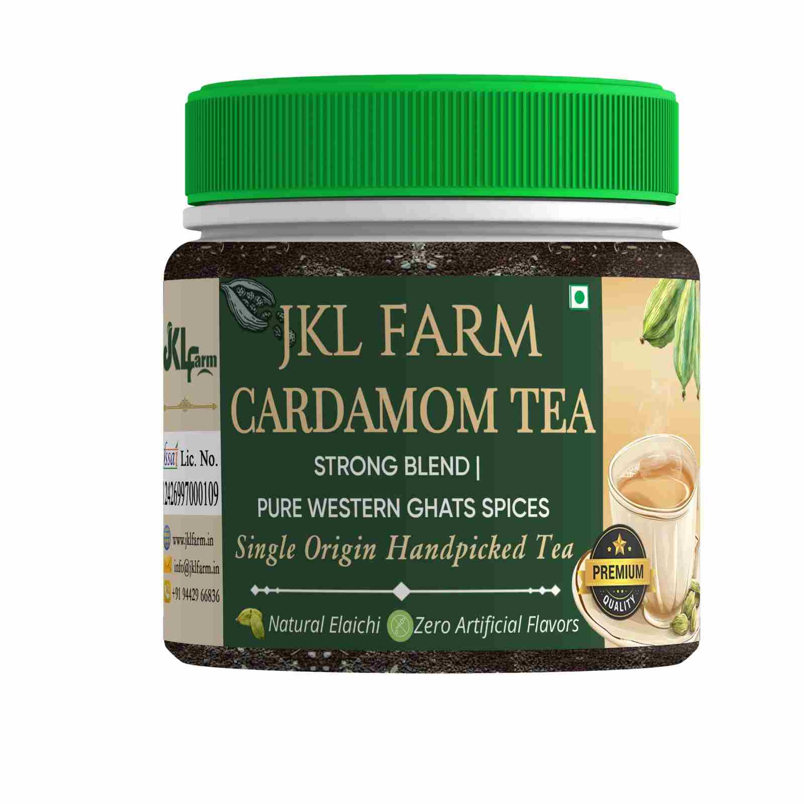 50 Gram pack of JKL Farm Cardamom Tea